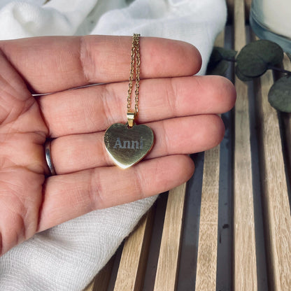 Halskette >> Herz << gold silber rose im Schmuckkästchen mit Wunschgravur Kette Das Glückswerk