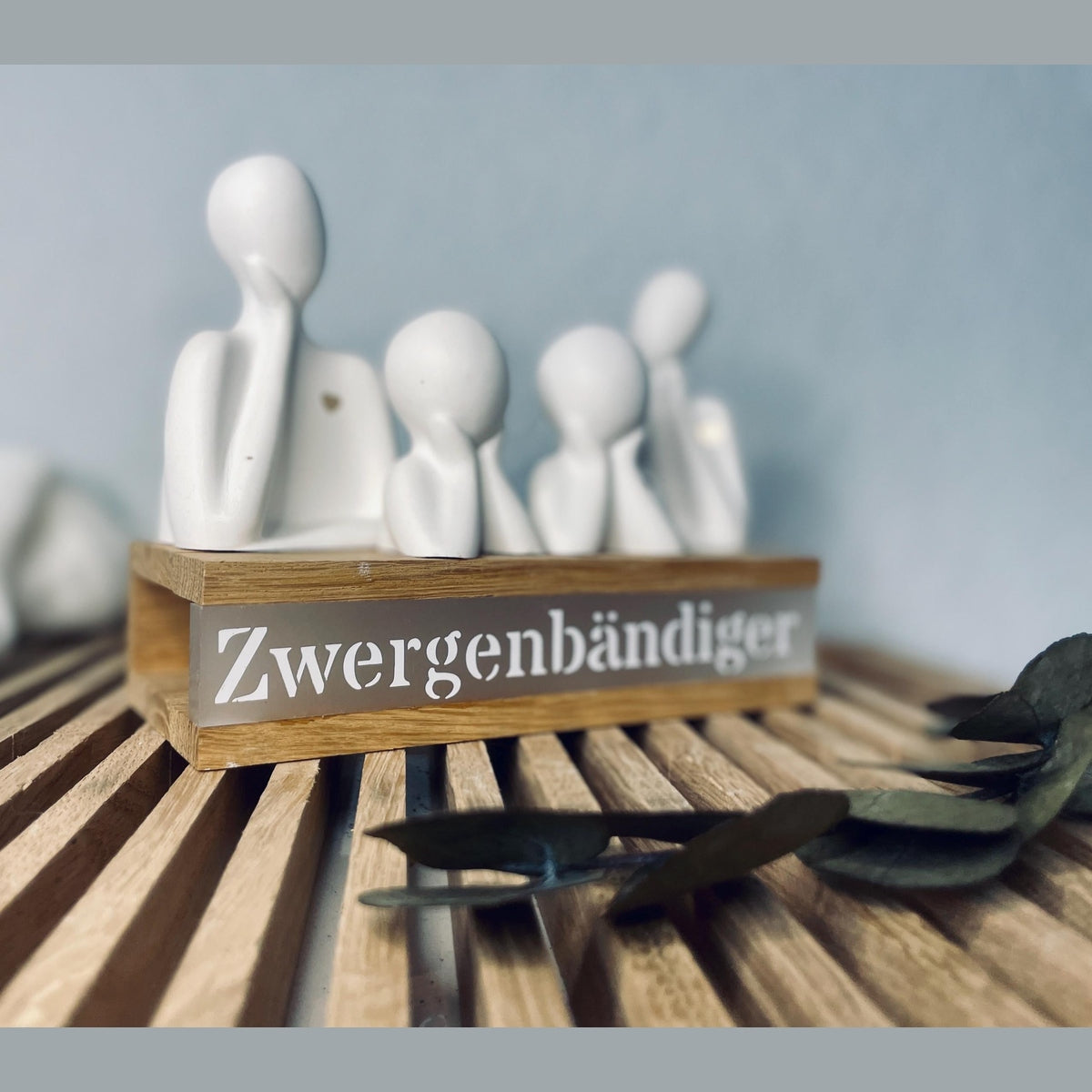 Personalisierter Ständer mit Wunschtext und Familie - Vater Mutter Kind oder paar Dekoration Das Glückswerk