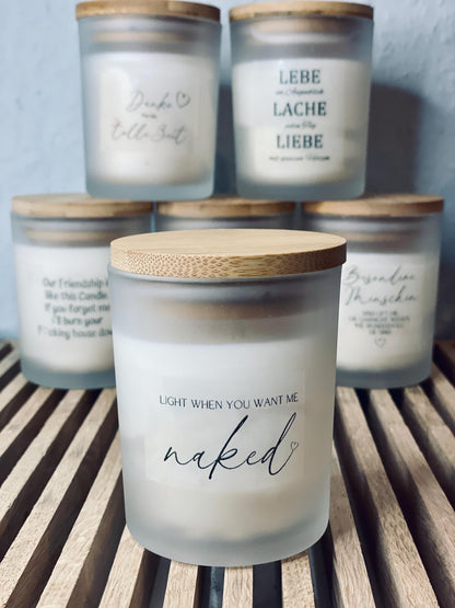Light When You Want Me Naked Kerze | freche Sojawachs Kerze im Glas, Geschenk für Partner Valentinstag, DasGlueckswerk, Dekoration, Container Candles, Soya