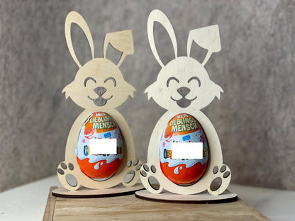 Osterhase aus Holz, Überraschungsei Dekoration, Holz Osterhase, Ostern Geschenkverpackung, Überraschungsei Deko, DIY Ostern, Osterhasen Holz, Osterdeko, Osterhase für Osterei, Osterhasen Geschenkanhänger, Überraschungsei Geschenkidee,