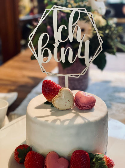 Cake Topper für Kinder – „Ich bin 1, 2, 3, 4“