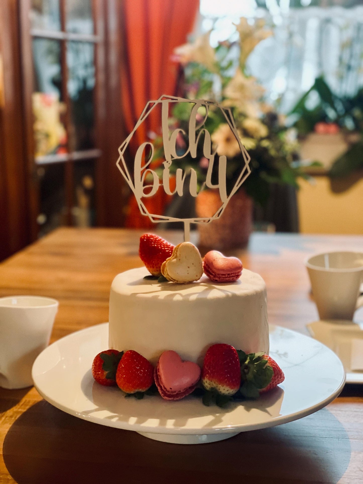 Cake Topper für Kinder – „Ich bin 1, 2, 3, 4“