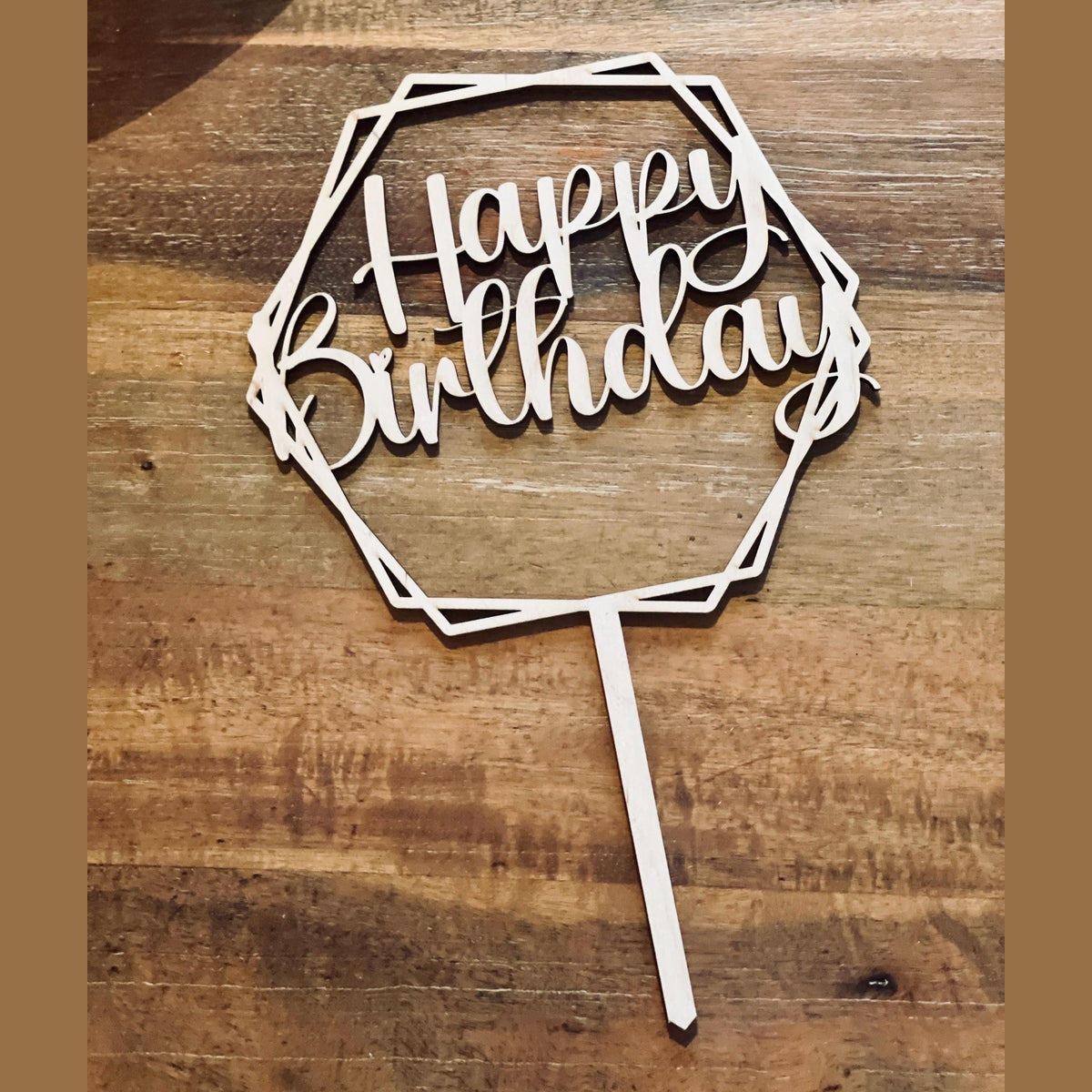 Cake topper für die Geburtstorte „happy Birthday“ aus Holz oder Acrylglas cake Topper Das Glückswerk