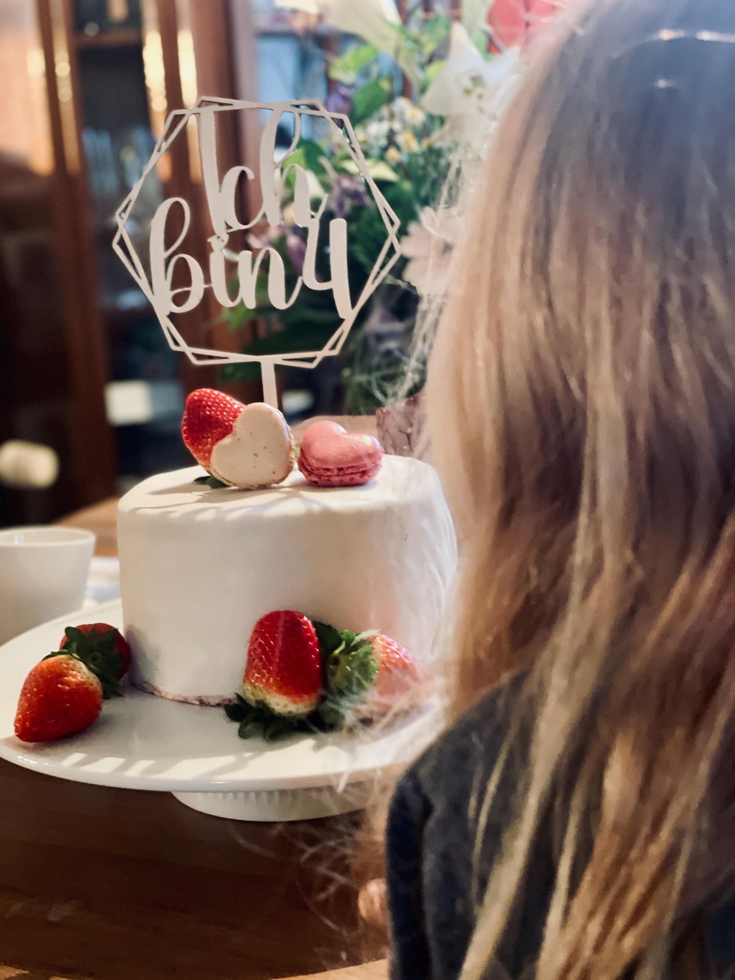 Cake Topper für Kinder – „Ich bin 1, 2, 3, 4“