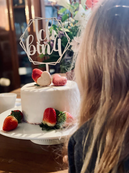 Cake Topper für Kinder – „Ich bin 1, 2, 3, 4“