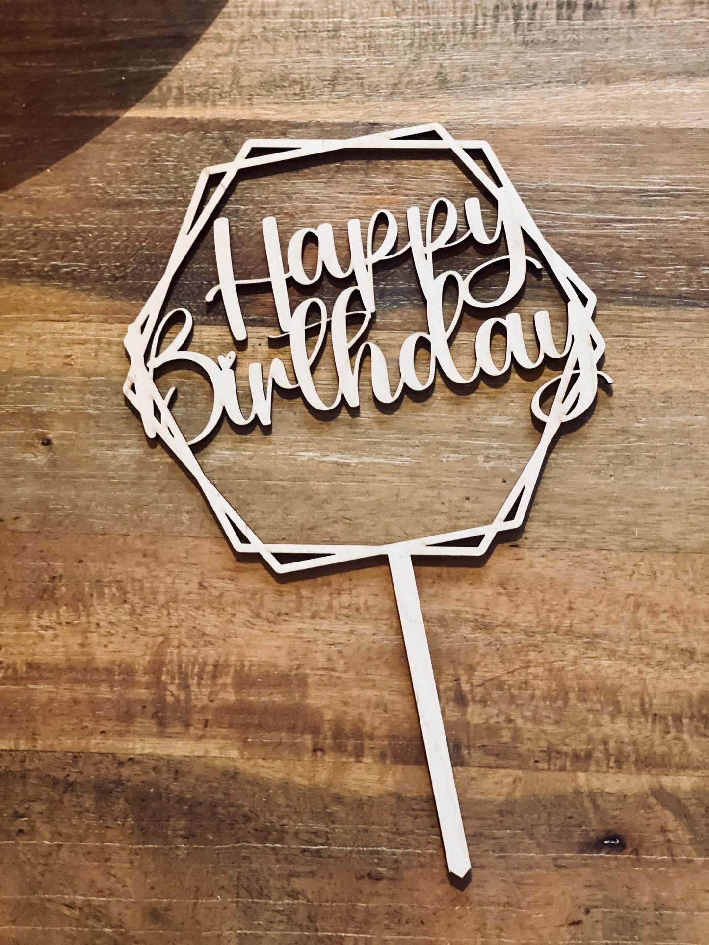 Cake Topper SVG Geburtstag, Laserdatei Tortendekoration, Diodenlaser Sperrholz 3mm, DasGlueckswerk, Digitale Laserdateien, Cake Toppers, 