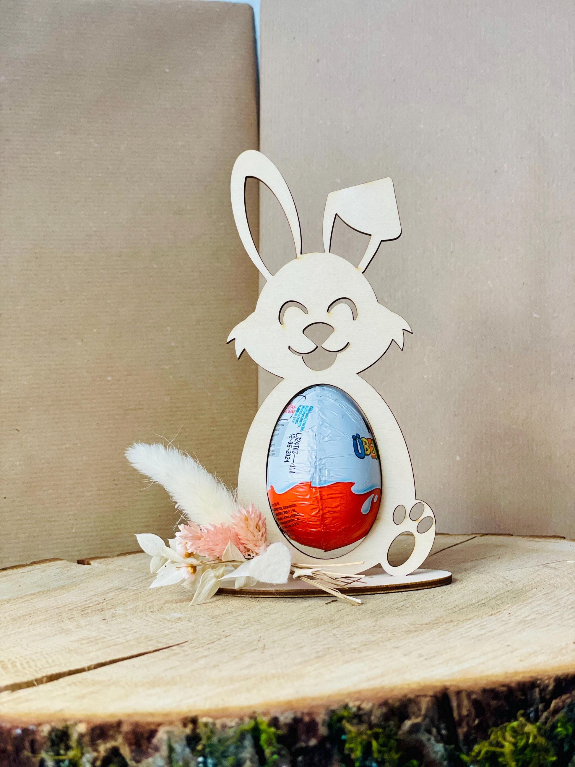 Holz-Osterhase für Eier – Handgefertigte Holzdekoration – Geschenk & Frühlingsdekoration, DasGlueckswerk, Ostern, Party Favors, holz