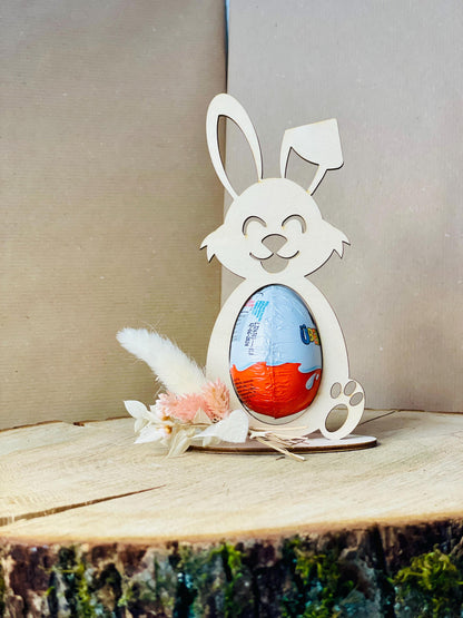 Holz-Osterhase für Eier – Handgefertigte Holzdekoration – Geschenk & Frühlingsdekoration, DasGlueckswerk, Ostern, Party Favors, holz