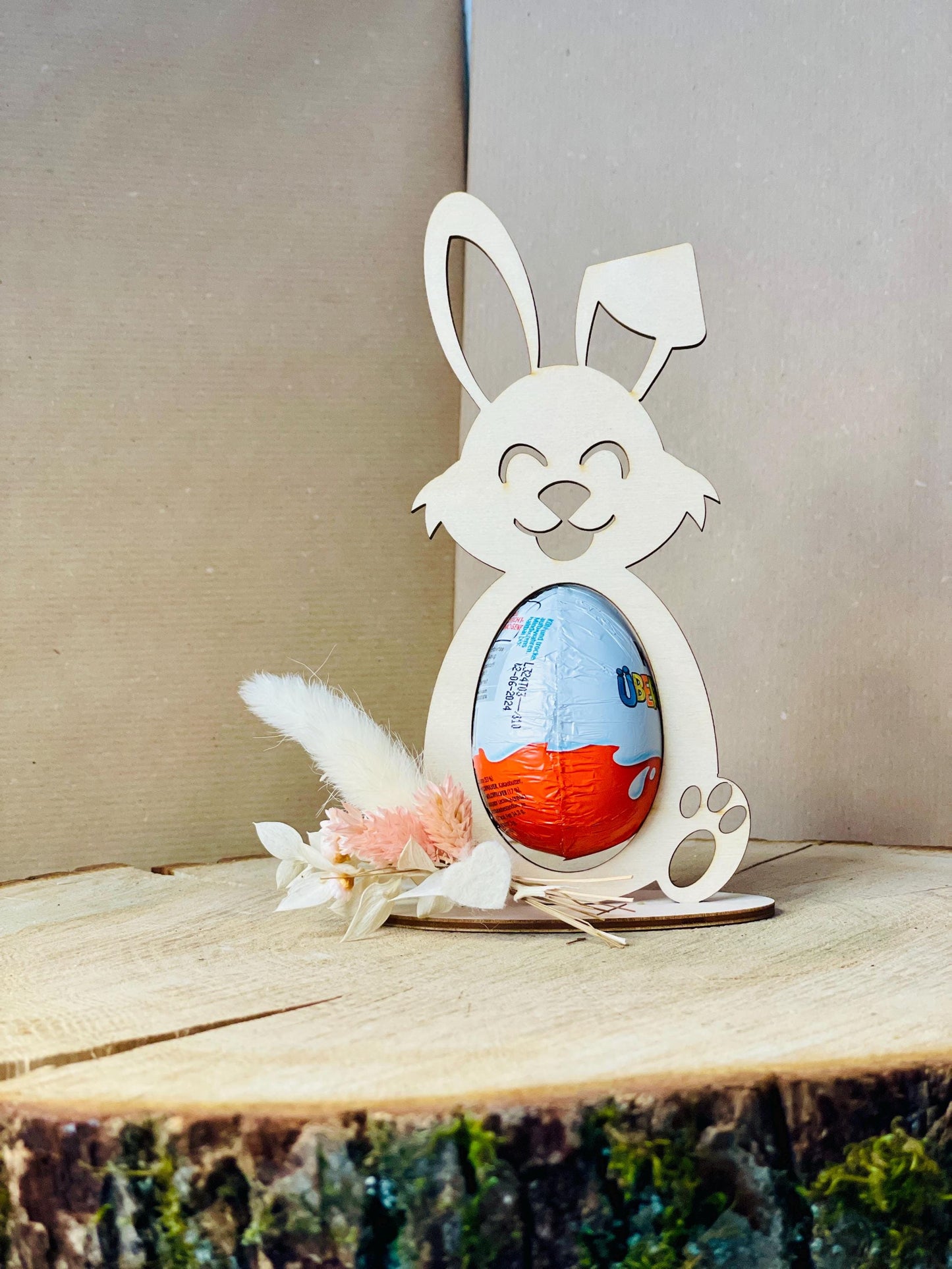 SVG Laser Datei Osterhase für Osterei, Vorlage für 3mm Sperrholz, Osterdeko zum Selbermachen, DasGlueckswerk, Digitale Laserdateien, Party Favors, 