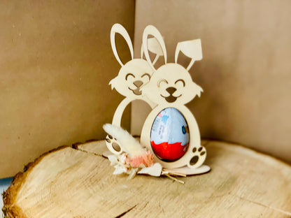 SVG Laser Datei Osterhase für Osterei, Vorlage für 3mm Sperrholz, Osterdeko zum Selbermachen, DasGlueckswerk, Digitale Laserdateien, Party Favors, 
