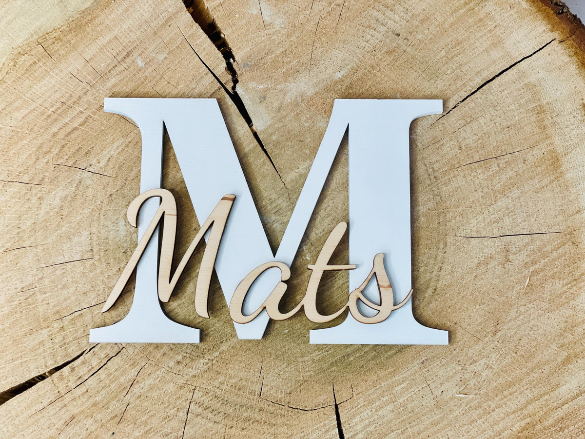 Namensschild Holz Türschild Kinderzimmer, personalisiert mit Wunschname, Geschenk zur Geburt, DasGlueckswerk, Geburtstag, Signs, Holz