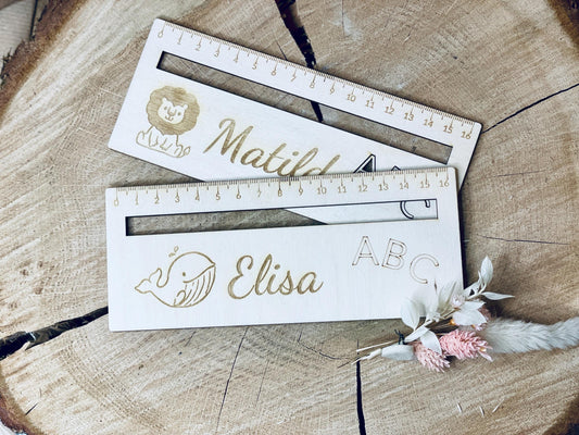Lesehilfe Schulanfrag Lineal Personalisiert Schulkind Geschenk Geburtstag