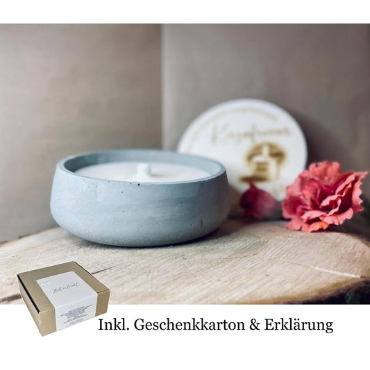 Betonkerze Kerzenfresser-Rustikale Kerze zum verschenken Outdoor-Kerze Betonkerze Das Glückswerk