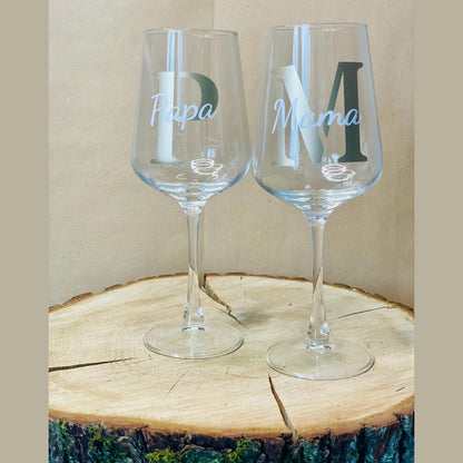Weinglas weißweinglas Individualisiert als Geschenk zur Hochzeit Geburtstag Glas Das Glückswerk