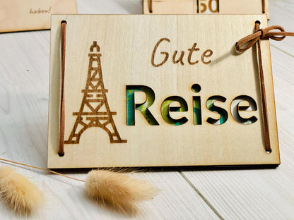 Holzkarte für Geldgeschenk
Reise Geldgeschenk
Abenteuer Geschenk
Holz Geschenk für Reisende
Reise Dekoration
Weltreise Geldgeschenk
Geldgeschenk für Urlaub
Reisegutschein Holzkarte
Hochwertige Geldgeschenk Karte
Personalisierte Reisekarte