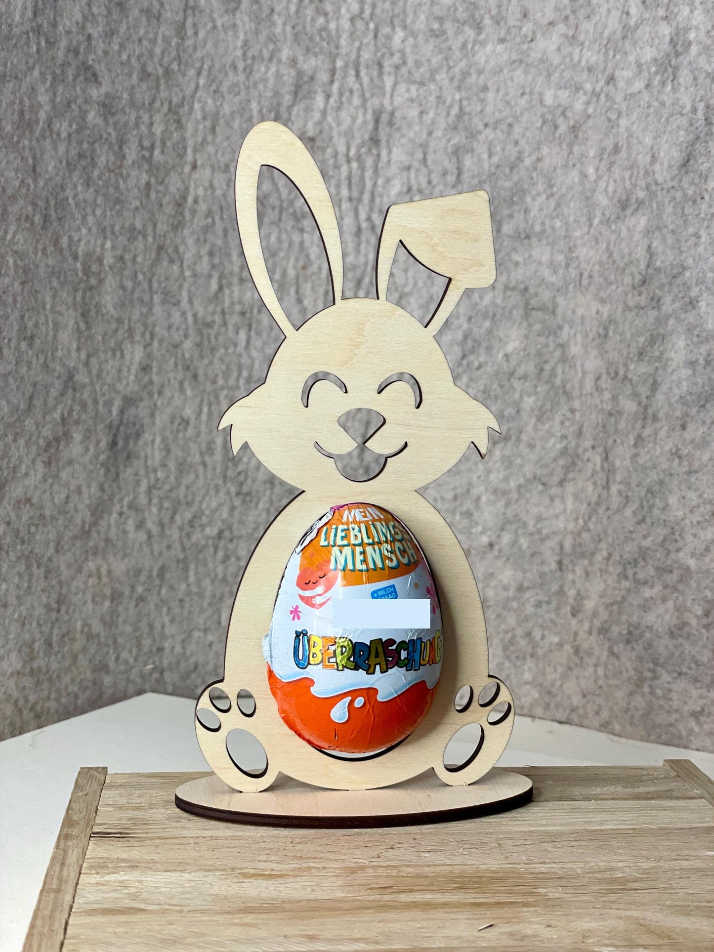 SVG Laser Datei Osterhase für Osterei, Vorlage für 3mm Sperrholz, Osterdeko zum Selbermachen, DasGlueckswerk, Digitale Laserdateien, Party Favors, 