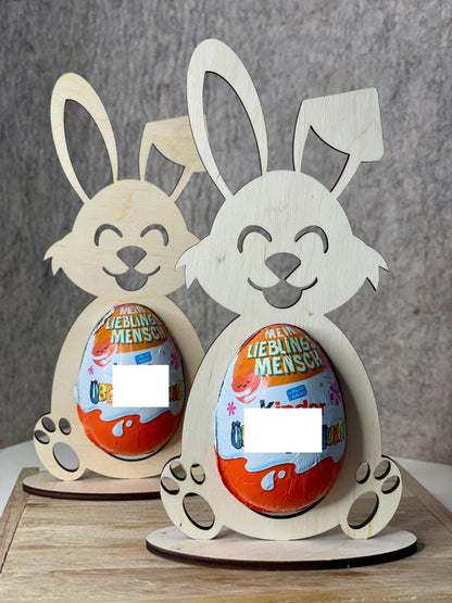 Holz-Osterhase für Eier – Handgefertigte Holzdekoration – Geschenk & Frühlingsdekoration, DasGlueckswerk, Ostern, Party Favors, holz