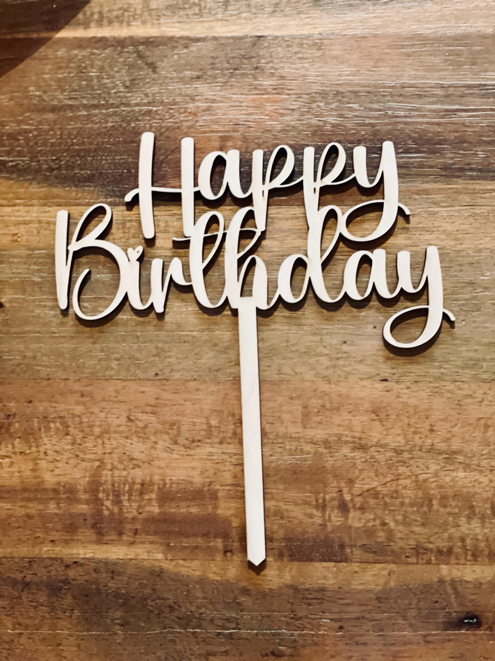 Cake Topper SVG Geburtstag, Laserdatei Tortendekoration, Diodenlaser Sperrholz 3mm, DasGlueckswerk, Digitale Laserdateien, Cake Toppers, 