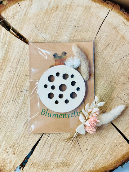 Blumenretter Set mit Trockenblumen, Holzscheibe für Marmeladenglas, Geschenk Geburtstag, DasGlueckswerk, Hochzeit & Liebe, Greeting Cards, holz, kraftpapier, trockenblumen, verpackung