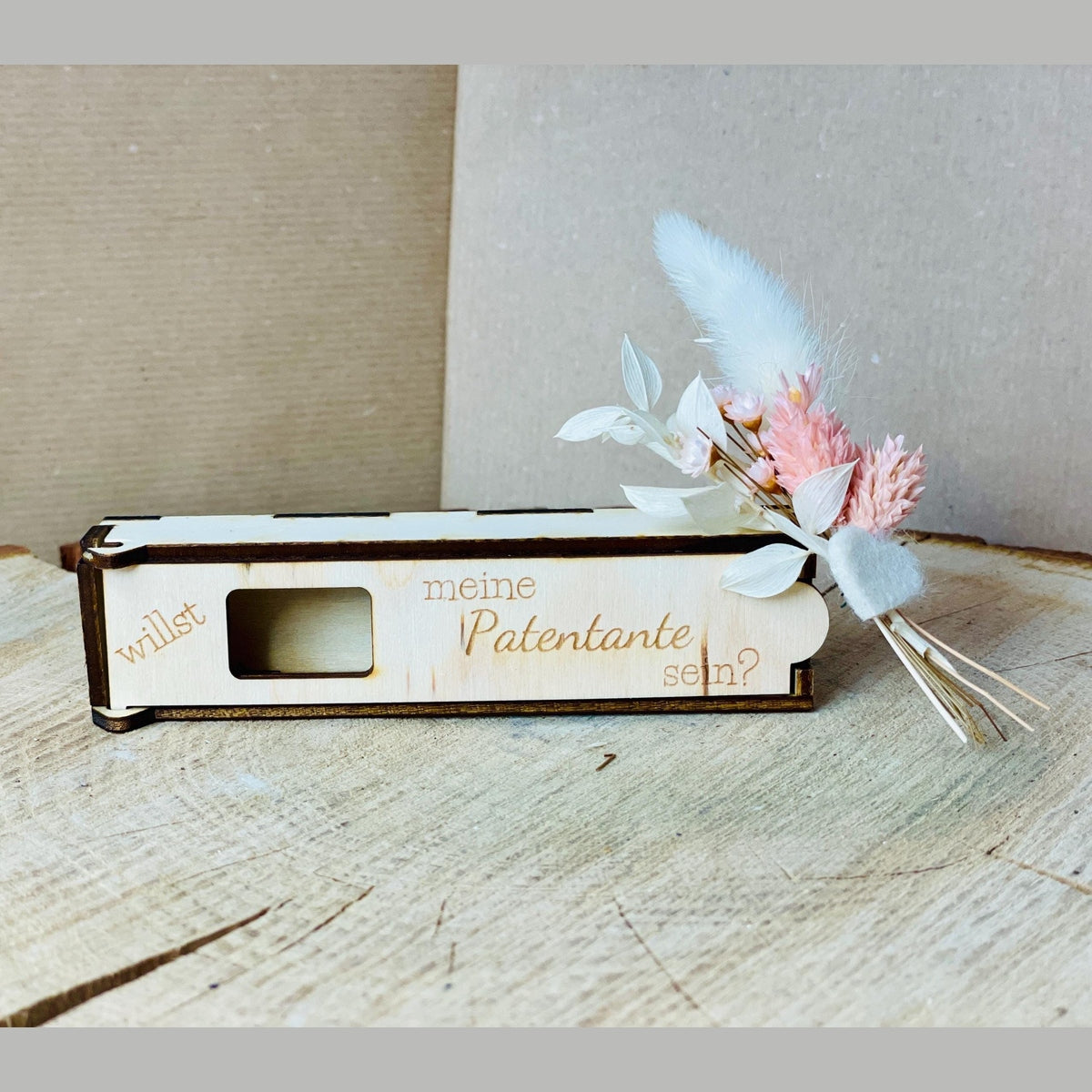 Schokoriegel Geschenk Box für willst du Patentante Patenonkel sein? schokoriegelbox Das Glückswerk