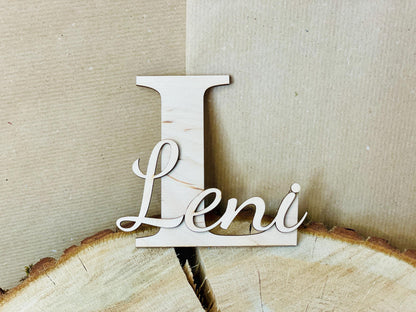 Namensschild aus Holz Türschild Geburtstag Aufhänger Wanddeko Kinderzimmer Personalisiert