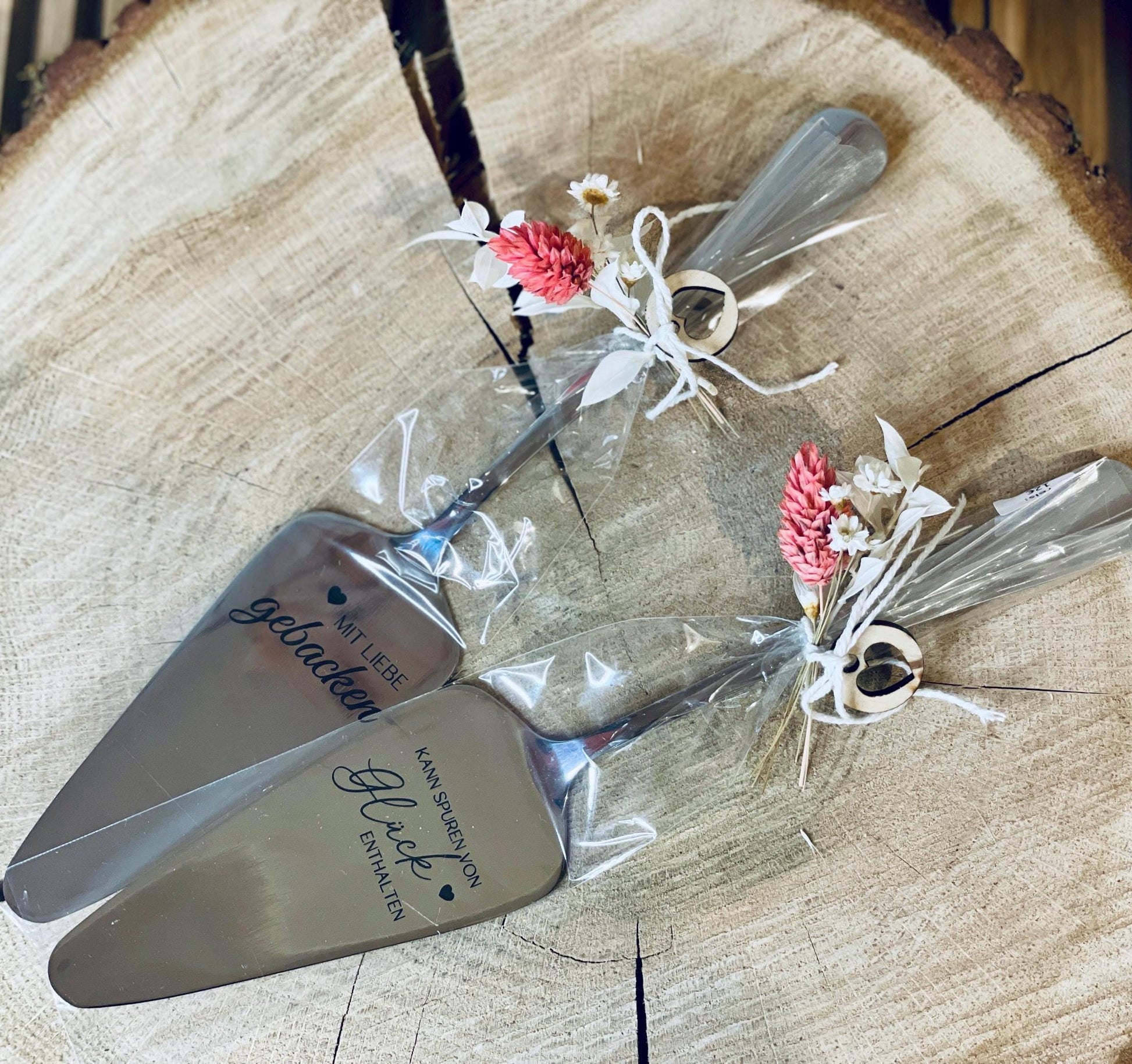 Personalisierter Tortenheber mit Gravur, Geschenk zur Hochzeit und Silberhochzeit, DasGlueckswerk, Hochzeit & Liebe, Cake Servers & Knives, metall