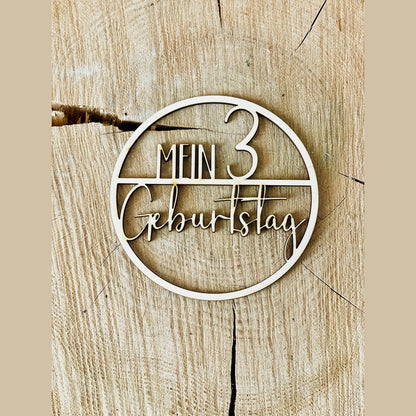 Holzkranz „Mein 1, 2, 3, 4, 5 Geburtstag“ – Die perfekte Dekoration für unvergessliche Feiern! Türkranz Das Glückswerk