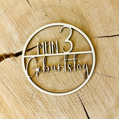 Holzkranz „Mein 1, 2, 3, 4, 5 Geburtstag“ – Die perfekte Dekoration für unvergessliche Feiern! Türkranz Das Glückswerk
