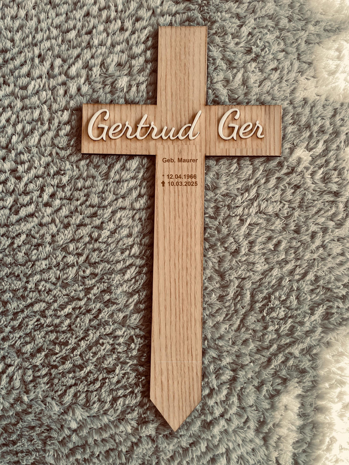 Grabkreuz Holz, Größenvergleich der Varianten 20 bis 50 cm