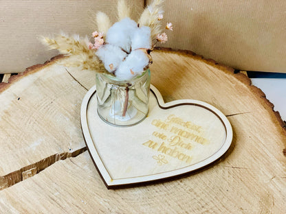 LASER SVG DATEI Herzständer zum Muttertag – „Glück ist, eine Mama wie dich zu haben“, DasGlueckswerk, Digitale Laserdateien, Decorative Trays, 
