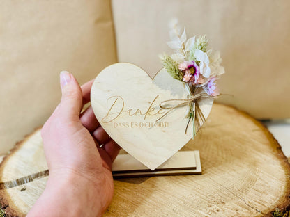 LASER SVG DATEI Dankeschön-Holzaufsteller „Danke, dass es dich gibt“ Perfekt für Diy-Projekte und Geschenke, DasGlueckswerk, Digitale Laserdateien, Greeting Cards, 