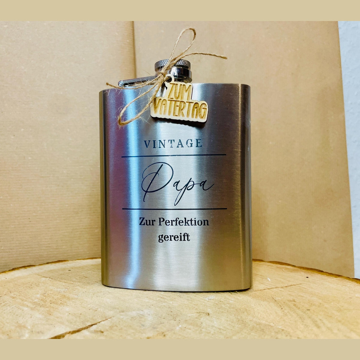 Persönlicher Flachmann mit Gravur – Das perfekte Geschenk für Papa Flachmann Das Glückswerk