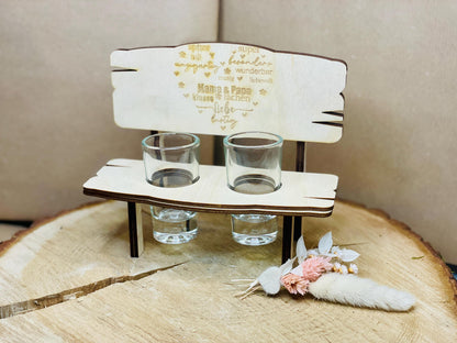 handgemachte Holzbank, personalisiertes Geschenk, Herzgravur, Wortwolke, Mama Geschenk, Papa Geschenk, Oma Geschenk, Opa
