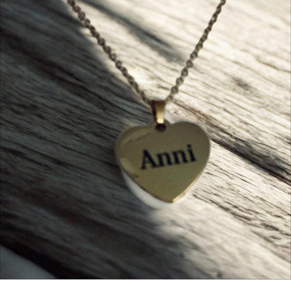 Halskette Herz Gravur, Anhänger Gold Silber Rosegold, im Schmuckkästchen mit Wunschtext, DasGlueckswerk, Personalisierte Geschenk, Charm Necklaces, obsidian