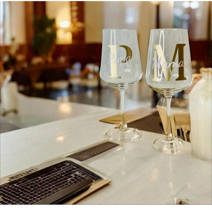 Weinglas weißweinglas Individualisiert als Geschenk zur Hochzeit Geburtstag Glas Das Glückswerk