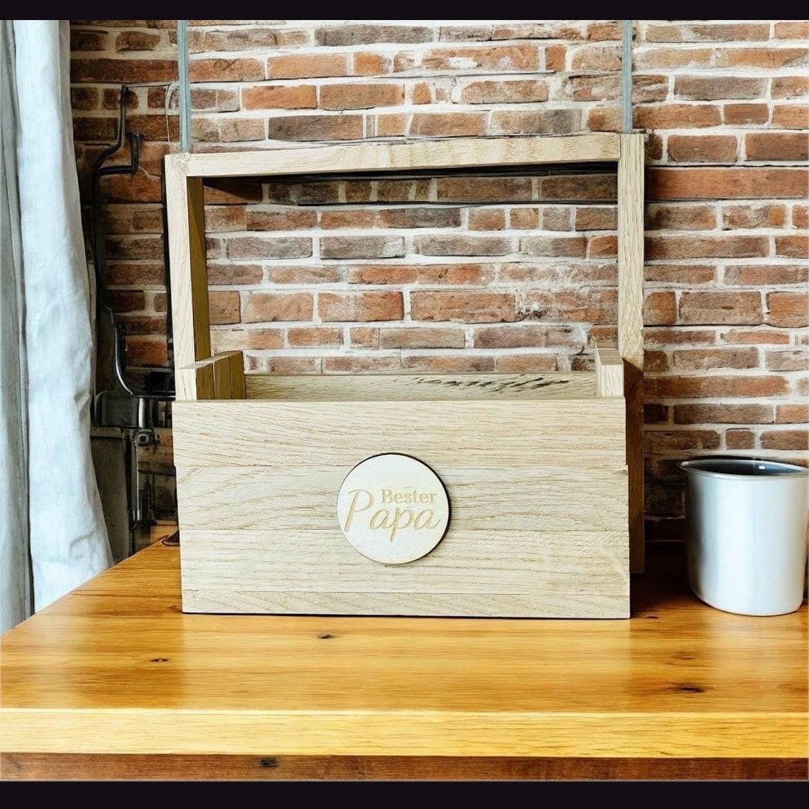 Geschenkkorb individualisierbar aus Holz diy Geschenk box Das Glückswerk