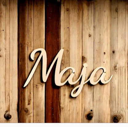 Namensschild aus Holz Türschild Geburtstag Aufhänger Wanddeko Kinderzimmer Personalisiert Türschild Das Glückswerk
