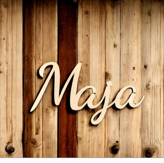 Namensschild aus Holz Türschild Geburtstag Aufhänger Wanddeko Kinderzimmer Personalisiert