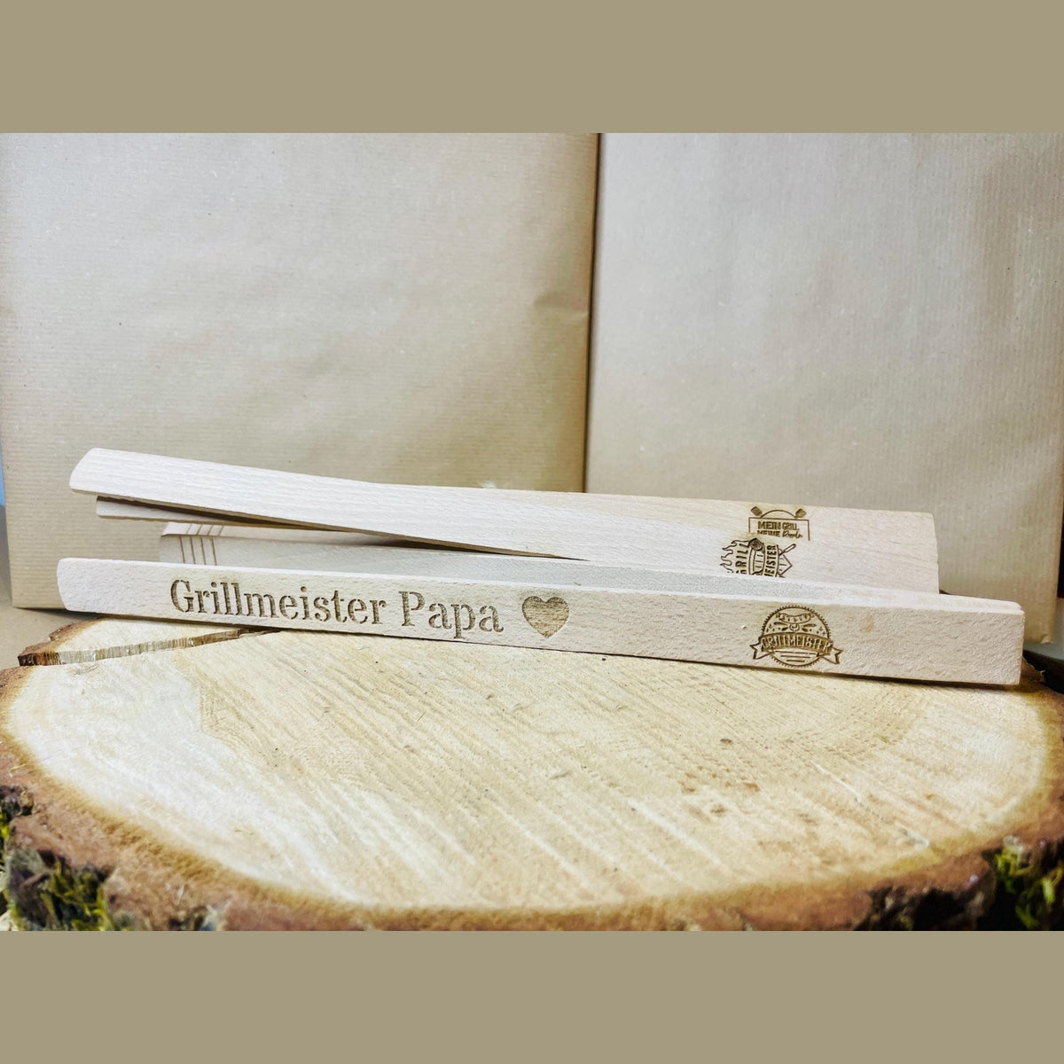 Personalisierte Grillzange mit Gravur – Das perfekte Geschenk für Papa, Opa und den Grillmeister grillzange Das Glückswerk