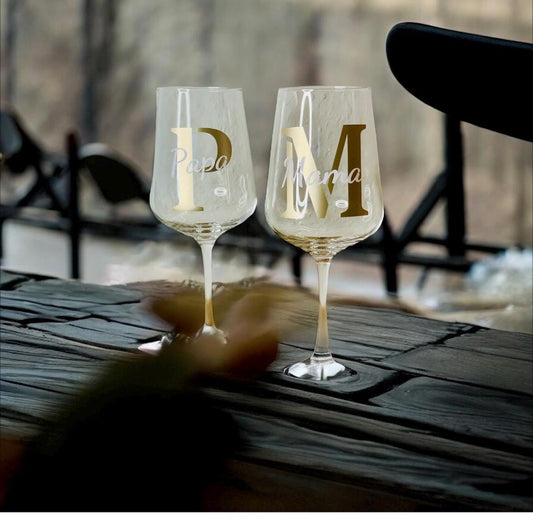Weinglas weißweinglas Individualisiert als Geschenk zur  Hochzeit Geburtstag