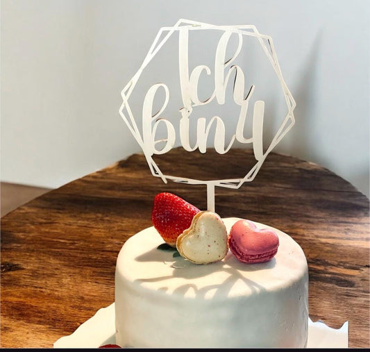 Cake Topper für Kinder – „Ich bin 1, 2, 3, 4“