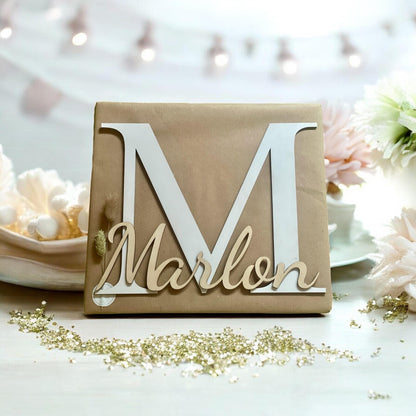 Namensschild Holz Türschild Kinderzimmer, personalisiert mit Wunschname, Geschenk zur Geburt, DasGlueckswerk, Geburtstag, Signs, Holz