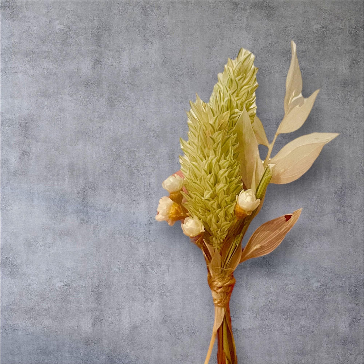 Trockenblumenstrauß Add-on klein, Mini Deko Ergänzung für Geschenke aus Holz, DasGlueckswerk, Hochzeit & Liebe, Dried Flowers, Trockenblumen