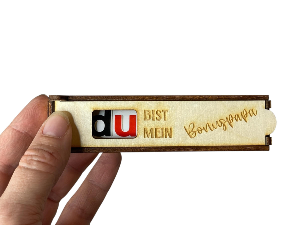 Schokoladenhülle Holz Nahaufnahme der Holzmaserung