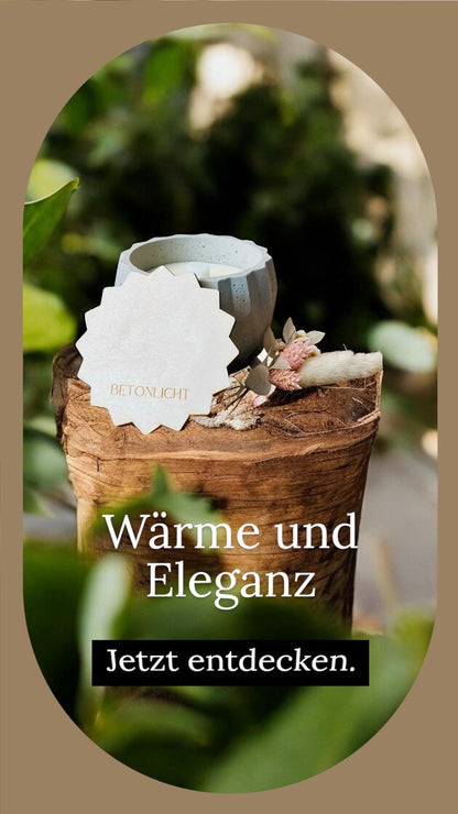 Betonkerze Variante ohne Holzdeckel
