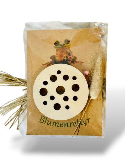 Blumenretter Set mit Trockenblumen, Holzscheibe für Marmeladenglas, Geschenk Geburtstag, DasGlueckswerk, Hochzeit & Liebe, Greeting Cards, holz, kraftpapier, trockenblumen, verpackung