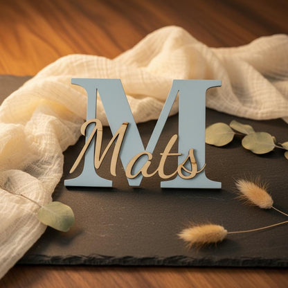 Namensschild Holz Türschild Kinderzimmer, personalisiert mit Wunschname, Geschenk zur Geburt, DasGlueckswerk, Geburtstag, Signs, Holz