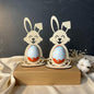 Holz-Osterhase für Eier – Handgefertigte Holzdekoration – Geschenk & Frühlingsdekoration Das Glückswerk