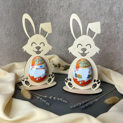 Holz-Osterhase für Eier – Handgefertigte Holzdekoration – Geschenk & Frühlingsdekoration, DasGlueckswerk, Ostern, Party Favors, holz