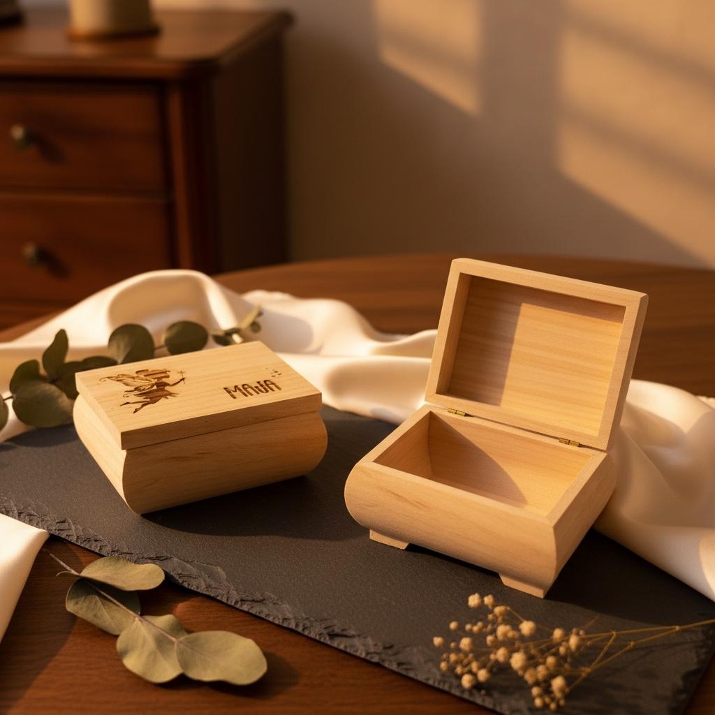 Schnullerfee Holzkästchen personalisiert – Gravur Fee mit Herzen & Sternen, Schnuller Abschied Box mit Name Das Glückswerk